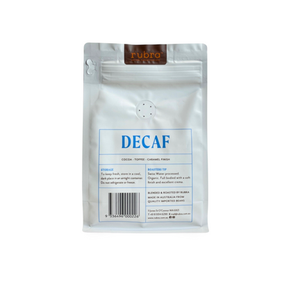 Rubra Decaf Organic Coffee Beans 250gms